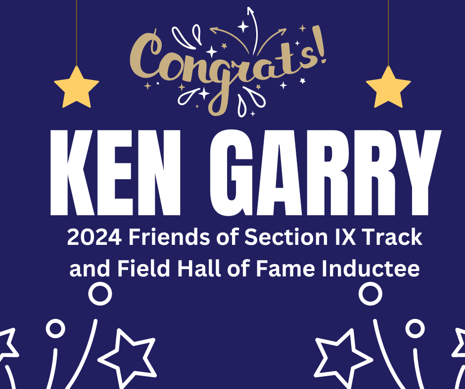 Decorative Image. Text reads Congrats Ken Garry