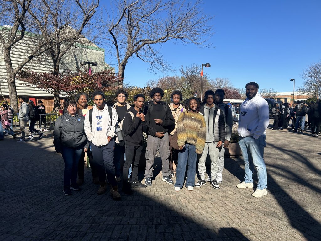 students from the My Brother's Keeper program pose