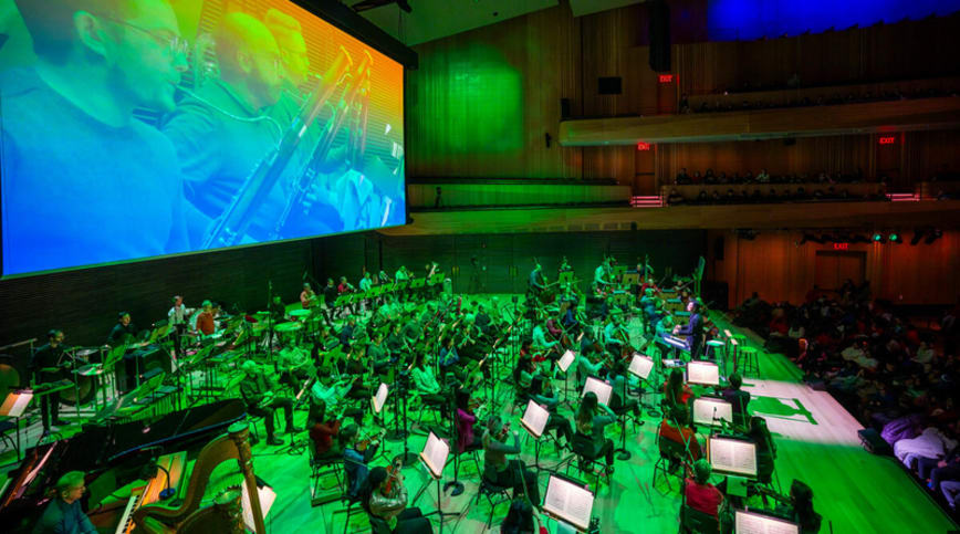 a view of the inside of Lincoln Center 